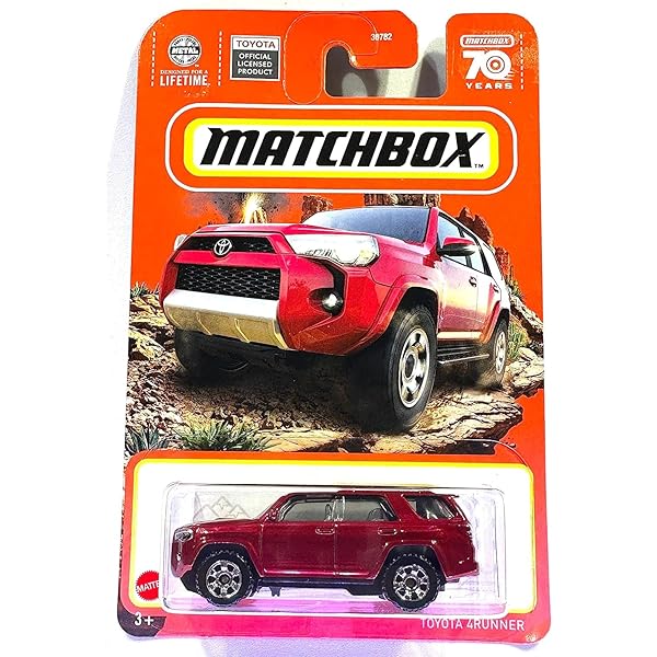 Amazon.com: Matchbox - Toyota 4RUNNER - Red - Matchbox 70 Years